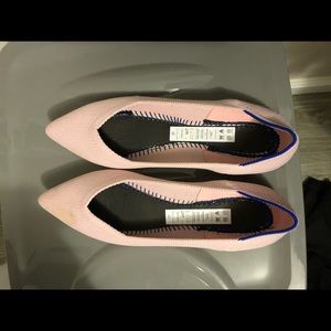 Rothys pink petal pointed flats